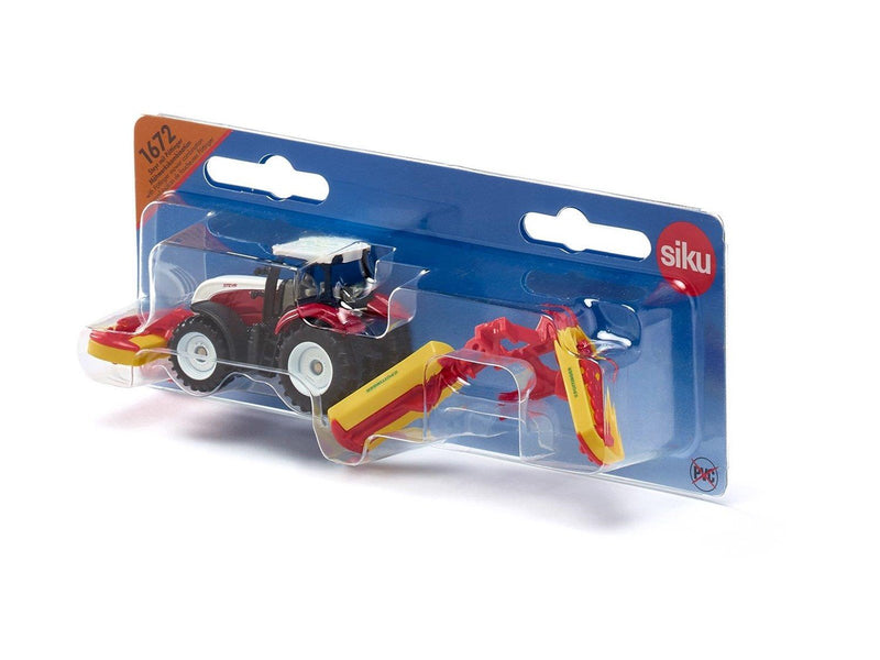 SIKU Steyr with Poettinger mower combination