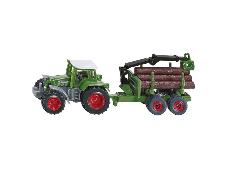 SIKU Tractor W Forestry Trailer