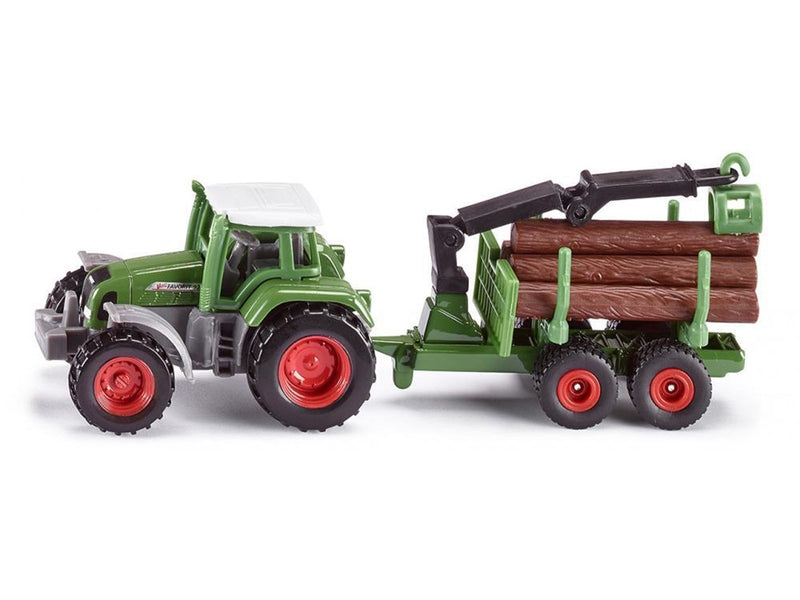 SIKU Tractor W Forestry Trailer