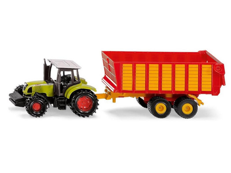 SIKU 1650 Claas Tractor with Silage Wagon 1:72