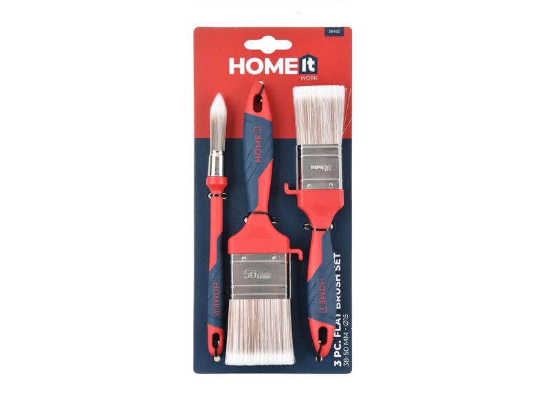 Workit Brushes in a Set of 1 Round and 2 Flat