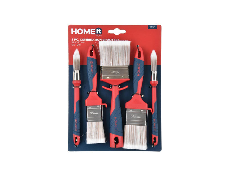 Workit Brushes in Sets of 2 Round and 3 Flat