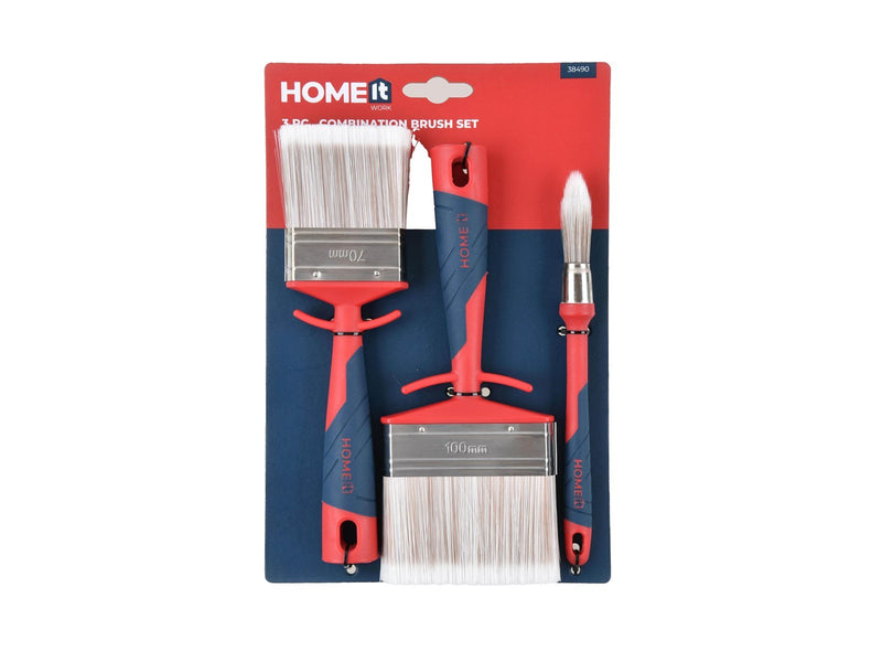 Workit Brushes in Sets of 1 Round and 2 Flat