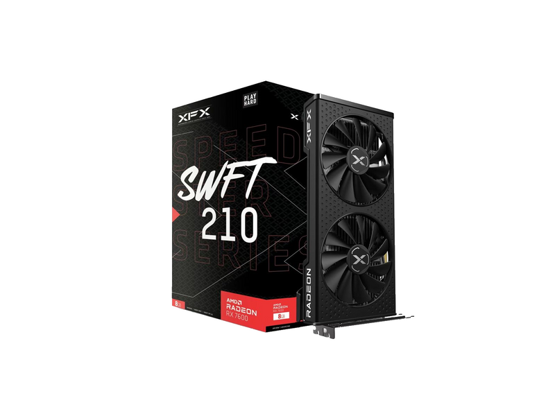 XFX Radeon RX 7600 Speedster SWFT 210 Core - 8GB GDDR6 RAM - Grafikkarte