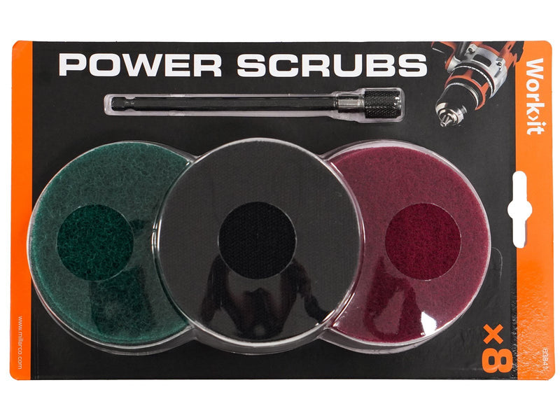 Workit Power Scrubs Cleaning Pads for Drills