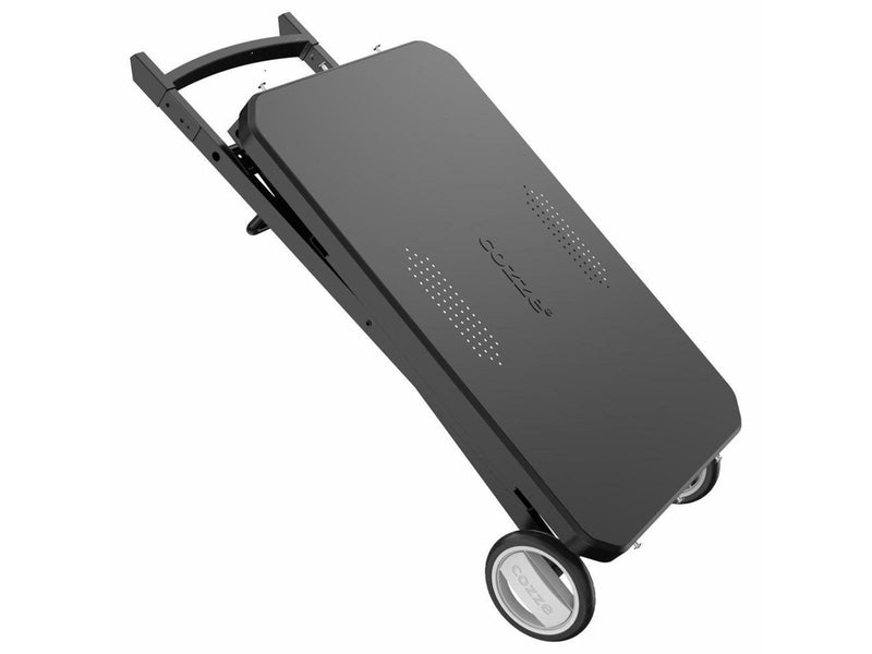 cozze Folding Table with Wheels Black
