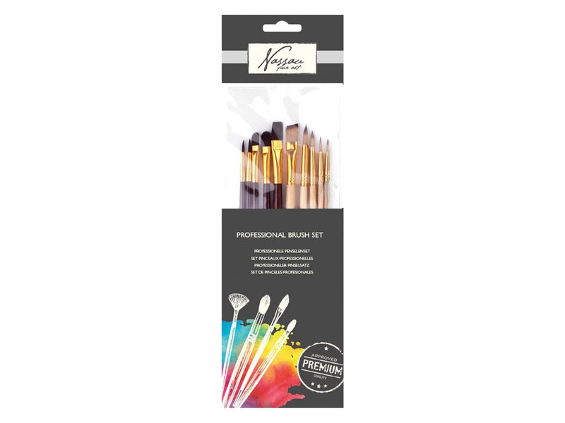 Nassau Professional Brush Set 10pcs.