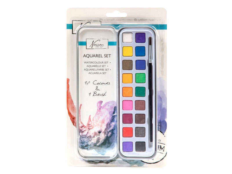 Nassau Watercolor Paint Set 18 colors