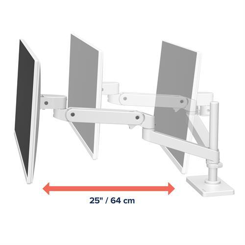 Ergotron LX Pro Monitor Tischhalterung - für LCD-Display - weiß