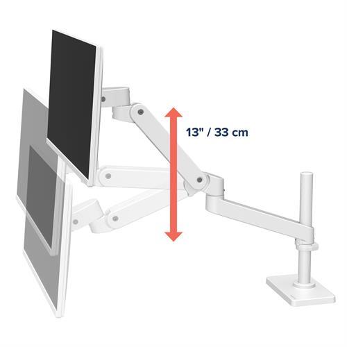 Ergotron LX Pro Monitor Tischhalterung - für LCD-Display - weiß