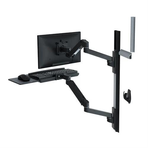 Ergotron LX Pro Wandhalterung - für LCD-Display / Tastatur / Maus - weiß