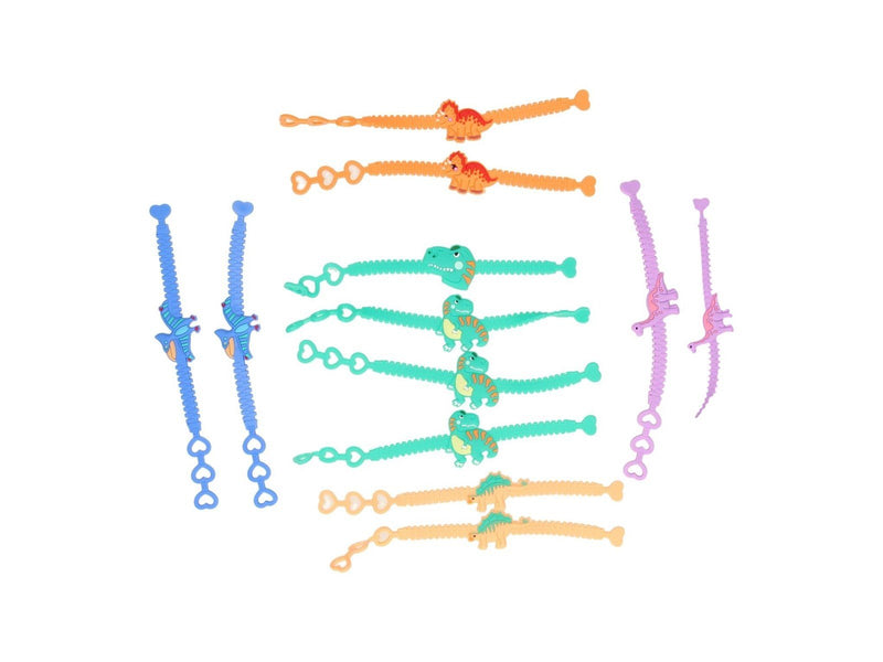 LG-Imports Bracelet Dinosaur Color set of 12pcs.