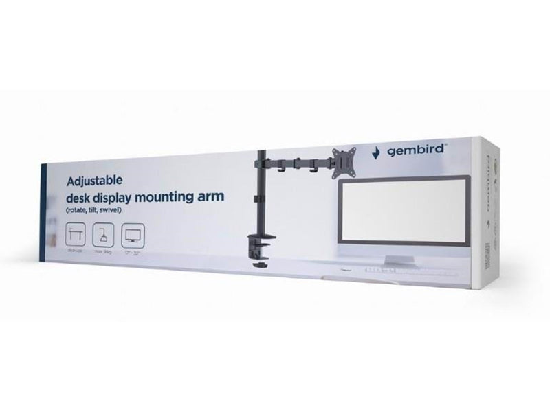 Gembird Monitor Arm - Adjustable desk arm 1-display 17"-32"