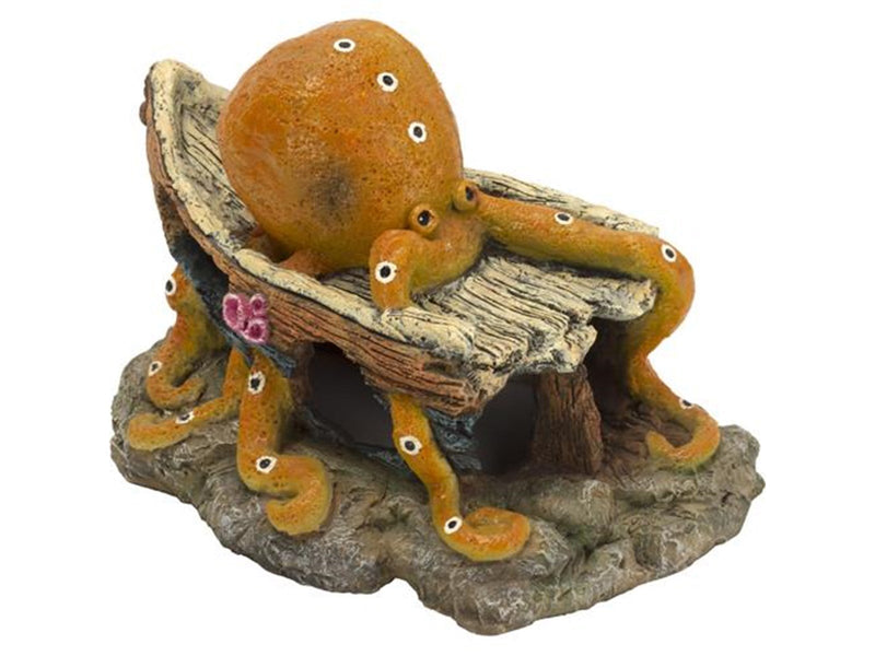 4FISH Shipwreck and octopus 15.5x11.5x14 cm