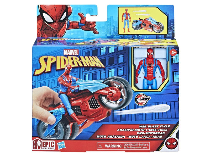 Marvel Spider-Man Epic Hero Series - Web Blast Cycle 10 cm