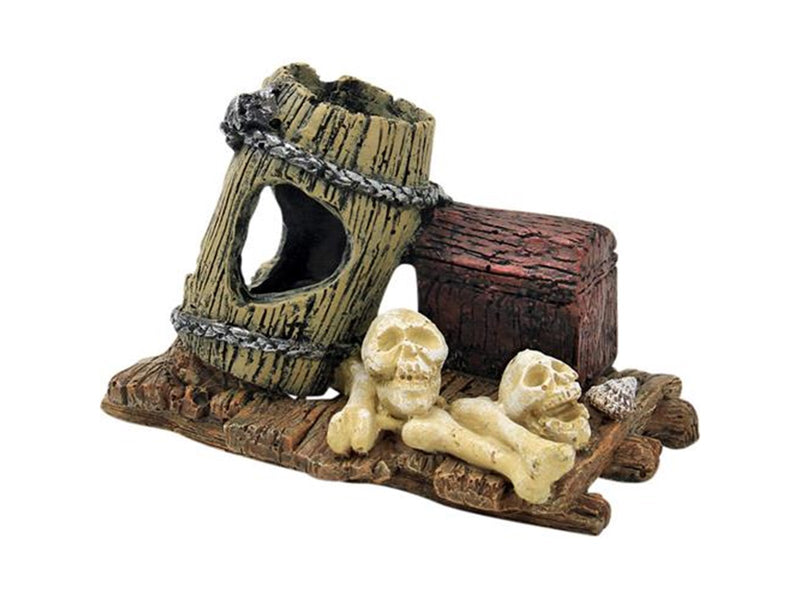 4FISH Barrel and skulls 12x7.5x7.3 cm