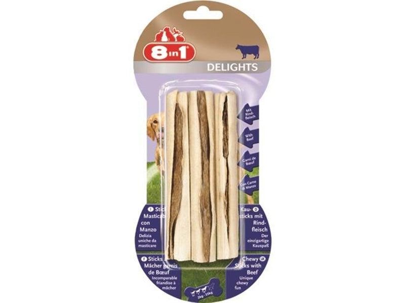 8 in 1 8in1 Delights Beef Sticks