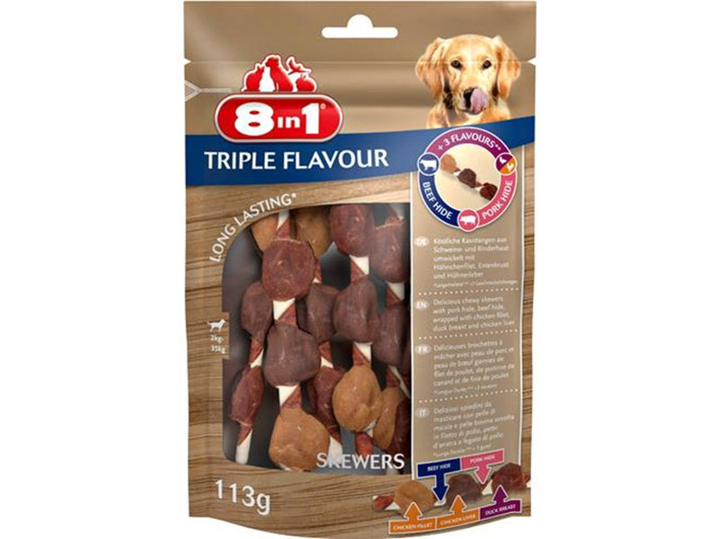 8 in 1 8in1 Triple Flavour skewers 6 pcs