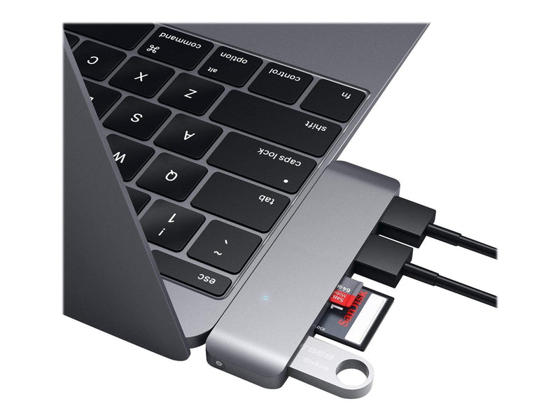 Satechi Hub, 3 x SuperSpeed USB 3.0, Desktop USB-Hubs - USB 3.0 - 3 - Grau