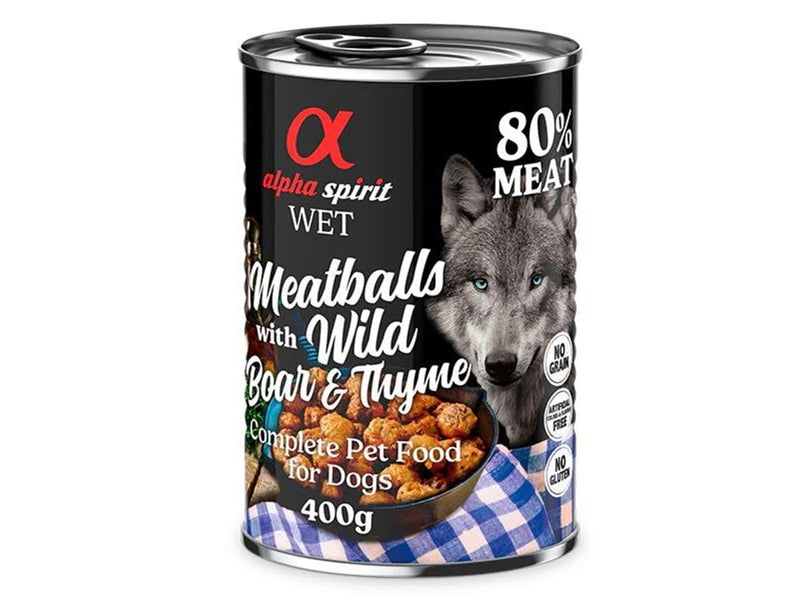Alpha Spirit Canned Meatballs with Wild Boar & Thyme 400g