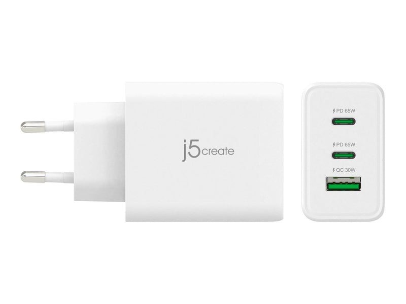 j5create 65W GaN 3-Port Charger