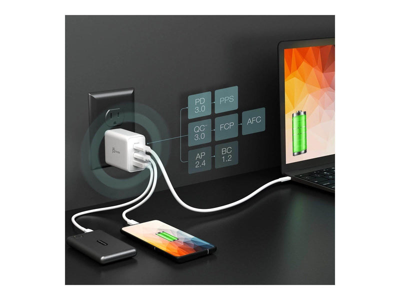 j5create 65W GaN 3-Port Charger