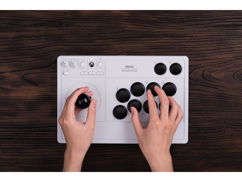 8BitDo Arcade Stick Xbox & PC White - Wireless Arcade stick - Microsoft Xbox One