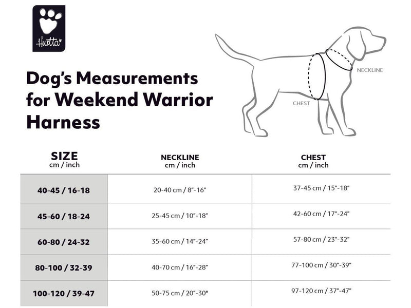 Hurtta Weekend Warrior Harness 80-100 cm desert