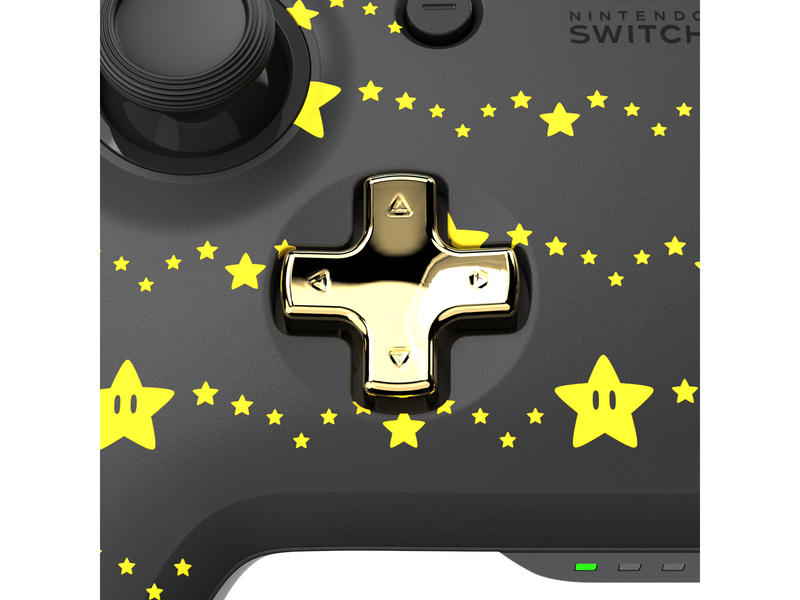 PDP Rematch Wireless: Super Mario Stars (Glow In The Dark) - Wireless Controller - Nintendo Switch