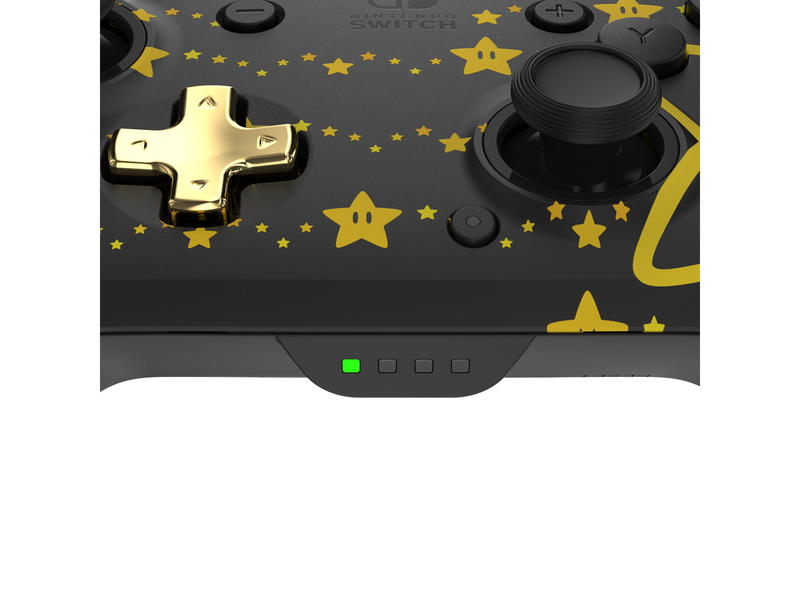 PDP Rematch Wireless: Super Mario Stars (Glow In The Dark) - Wireless Controller - Nintendo Switch