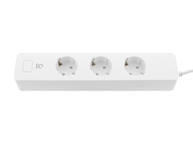 Deltaco SMART HOME Smart Branch Socket 3xCEE 7/3 USB-A 2A white