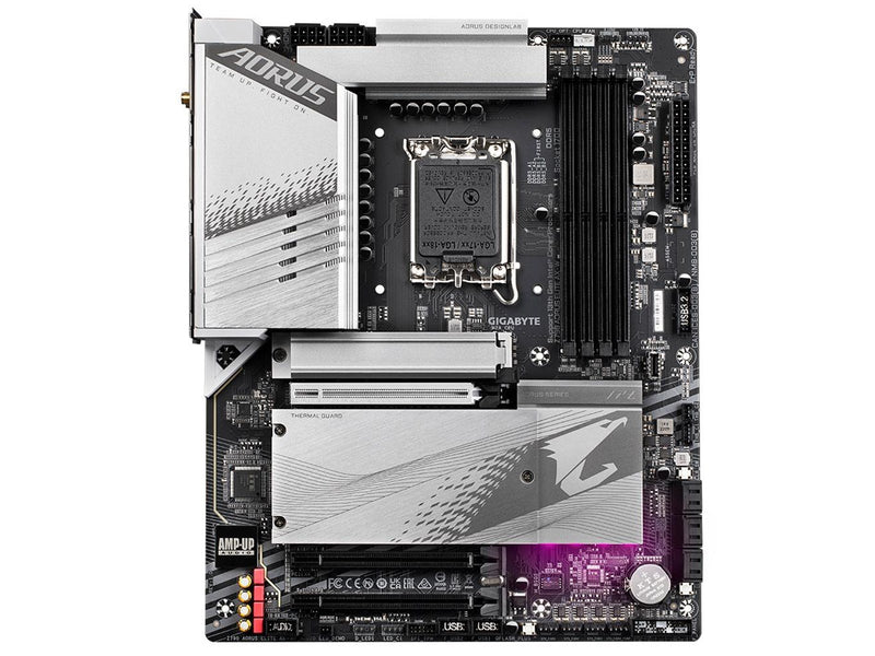 GIGABYTE Z790 AORUS ELITE AX WHITE Mainboard - Intel Z790 - Intel LGA1700 socket - DDR5 RAM - ATX