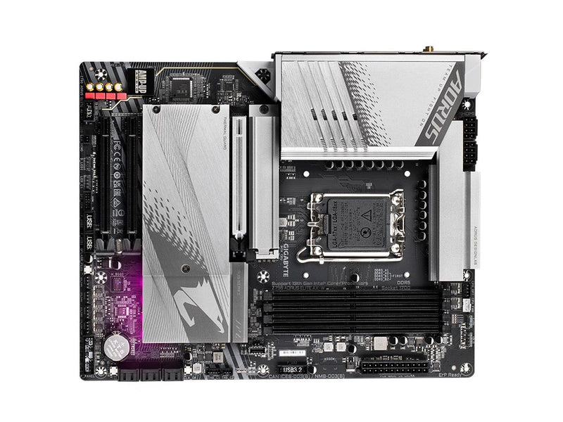 GIGABYTE Z790 AORUS ELITE AX WHITE Mainboard - Intel Z790 - Intel LGA1700 socket - DDR5 RAM - ATX