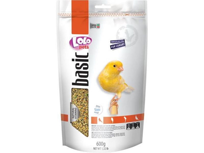 Lolo Pets Canary feed complete 600g resealable