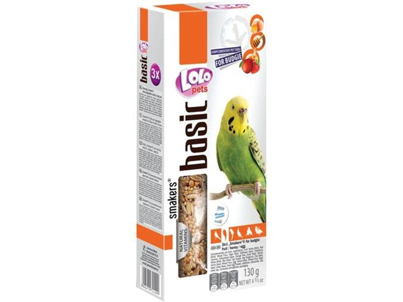 Lolo Pets 3x seed sticks budgie fruit/egg/honey