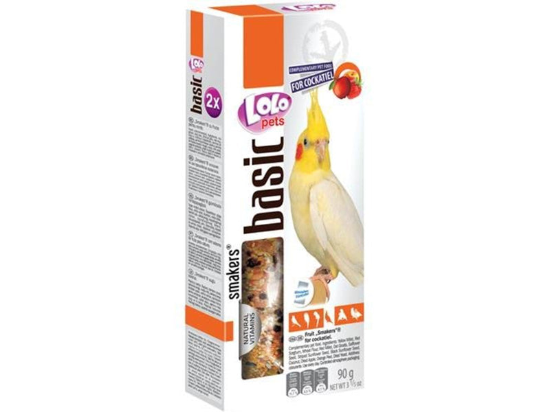 Lolo Pets 2x seed sticks nymph parakeet w.fruit