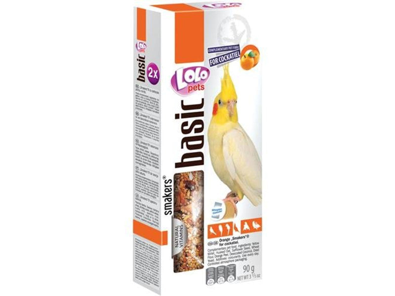 Lolo Pets 2x seed sticks parakeet with orange