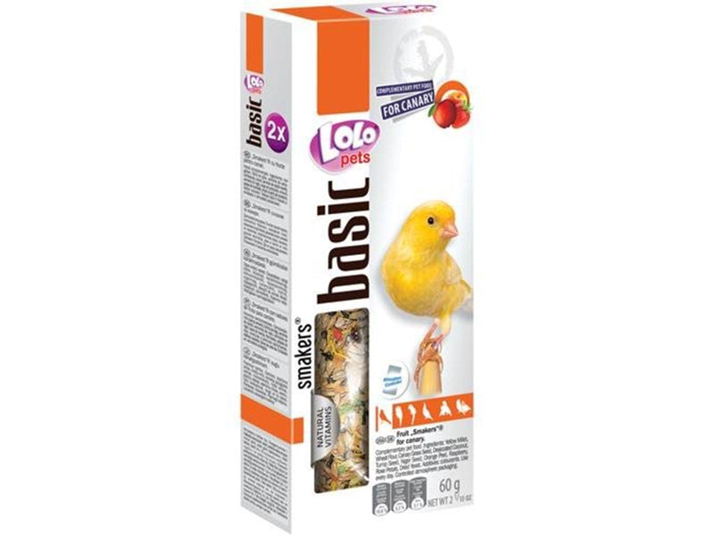 Lolo Pets 2xseed sticks canary with fruit