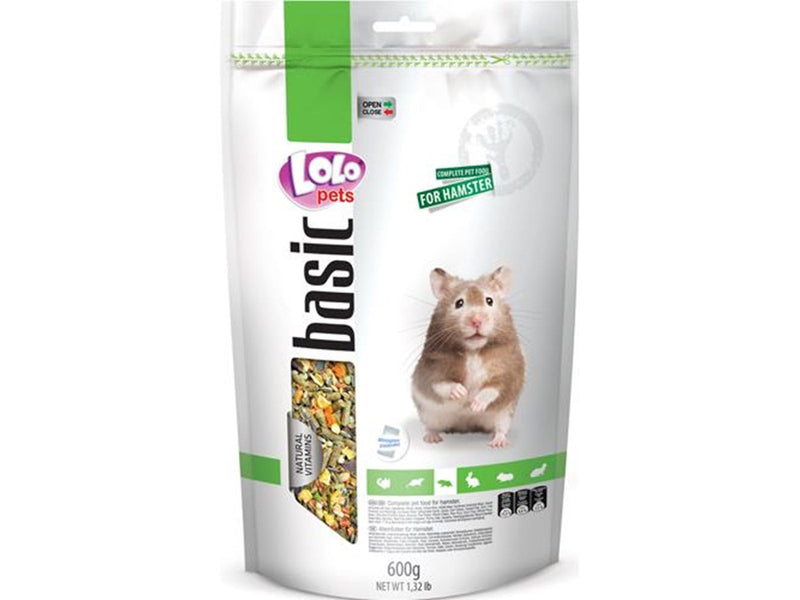 Lolo Pets Hamster food complete 600g resealable