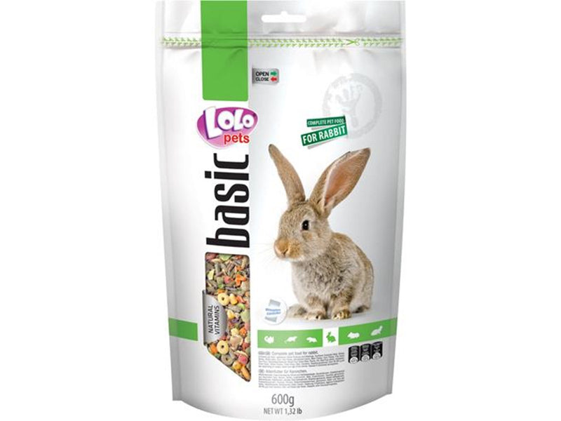 Lolo Pets Rabbit feed complete 600g resealable