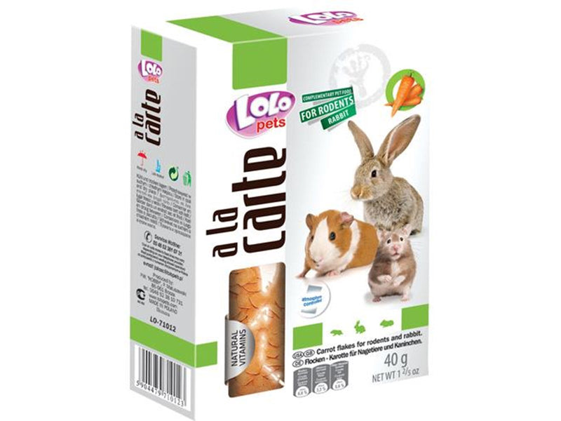 Lolo Pets A la carte Flakes - carrot 40 g