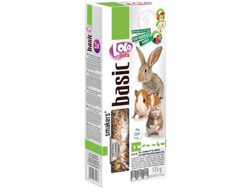 Lolo Pets 3x seed sticks rodent/rabbit assorted