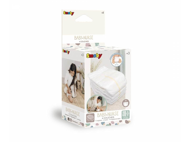 Smoby Baby Nurse Nappies 4pcs.