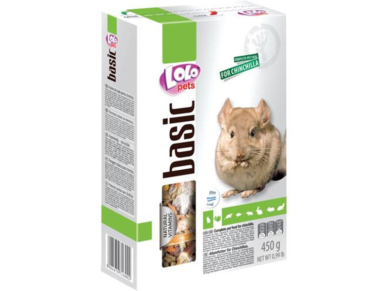 Lolo Pets Chinchilla feed complete 450g