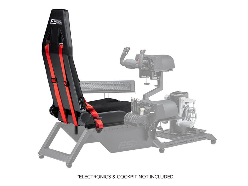 Next Level Racing Flight Simulator Seat Gaming Stuhl - PU-Leder - Bis zu 150 kg