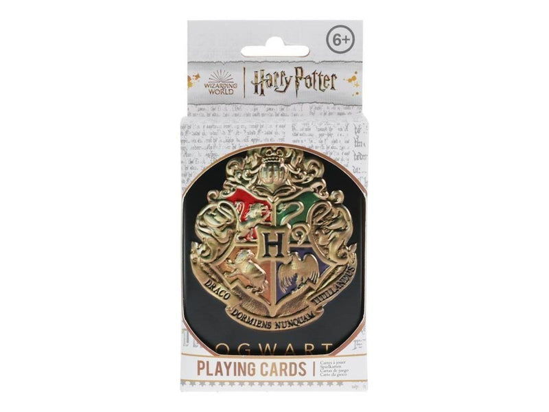 Paladone Hogwarts Playing Cards in a Tin Black