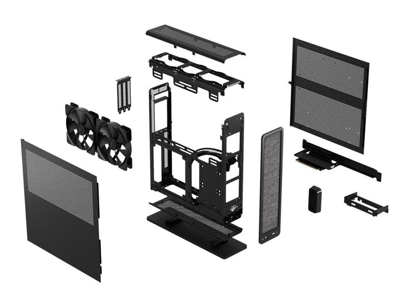 Fractal Design Ridge - PCI-E 4.0 - Black - Gehäuse - Desktop slimline - Schwarz