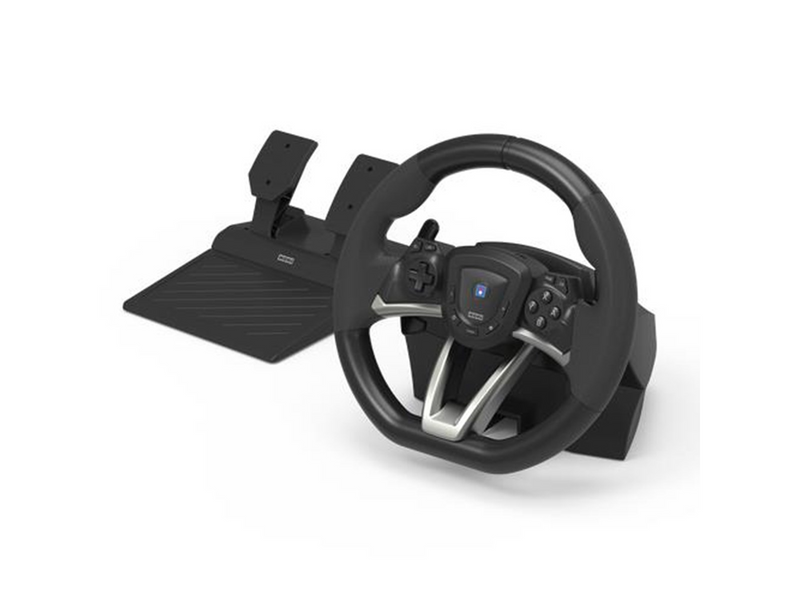 HORI Racing Wheel Pro Deluxe - Black - Wired Wheel, gamepad and pedals set - Nintendo Switch