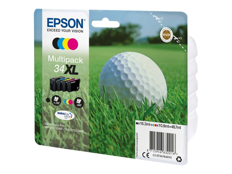 Epson 34XL 4-pack (Black Yellow Magenta Cyan) - Tintenpatrone 4 Farben