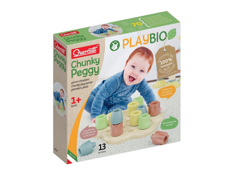 Quercetti Play Bio Chunky Peggy (13 pcs)
